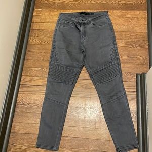 Gray Moto jeans, size 4